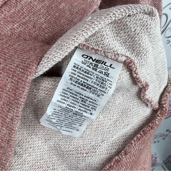 O'Neill hoodie pull over sweater Rust and red Knit Sweater - Picture 6 of 7
